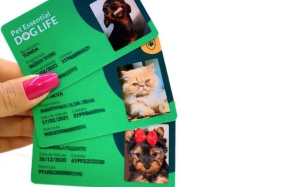 Carteirinha para plano de saúde Pet