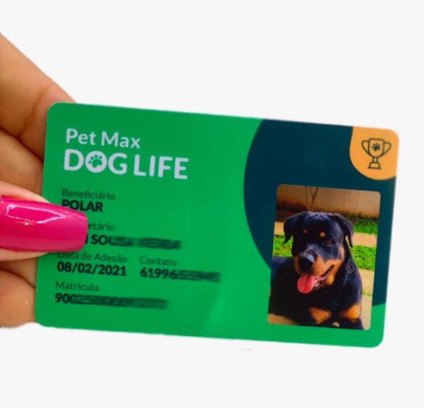 Crachá para plano de saúde Pets PVC preço em Belo Horizonte