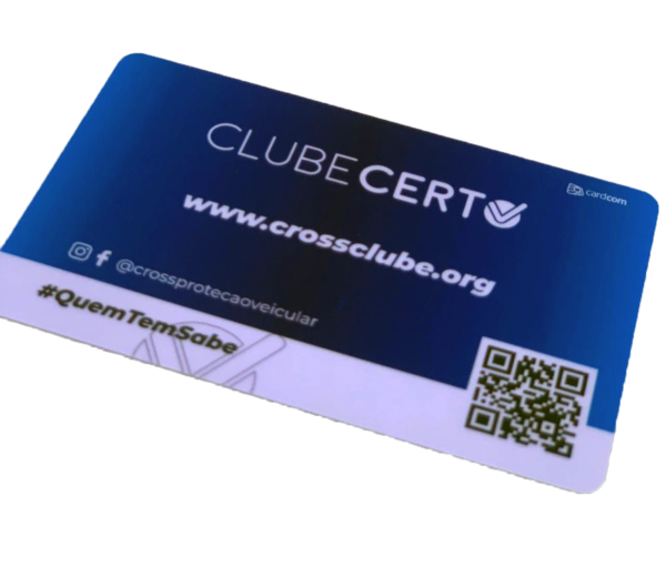 Crachá PVC para sócios de clubes Belo Horizonte - Cardcom Crachá, Cartão e  Carteirinha em PVC